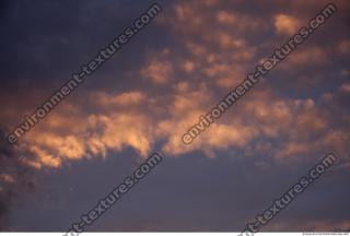 Photo Texture of Sunset Clouds 